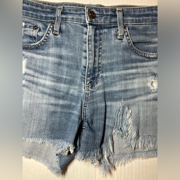 Adriano Goldschmied Jean Shorts Womens 27R The Hailey Cutoff Light Wash - Picture 3 of 13